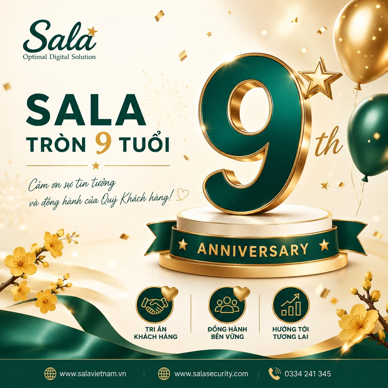 Kỷ niệm 9 năm thành lập Sala: Một hành trình của niềm tin và đồng hành