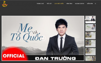 Thiết kế website Ca sĩ