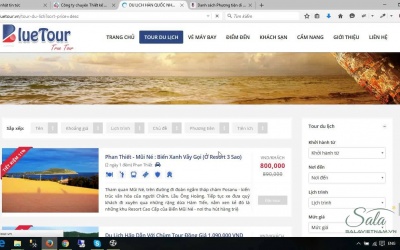 Thiết kế website đặt tour