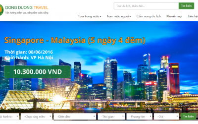 Thiết kế website Du lịch  tại TPHCM 