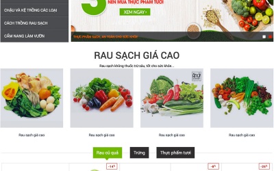 Thiết kế website thực phẩm Quận 12 TPHCM