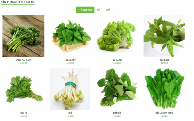 Thiết kế website thực phẩm TPHCM