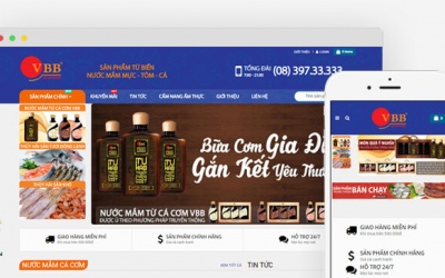 Thiết kế website thủy hải sản