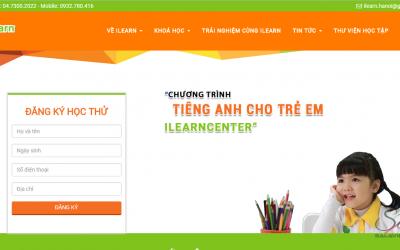 Thiết kế website trường Anh ngữ